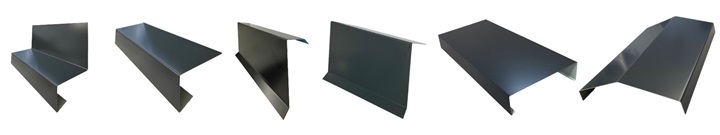 Dachprofile, Ortgangbleche, Mauerabdeckung, Firstblech mm genau bestellen Dachprofile, Ortgangbleche, Mauerabdeckung, Firstblech mm genau bestellen